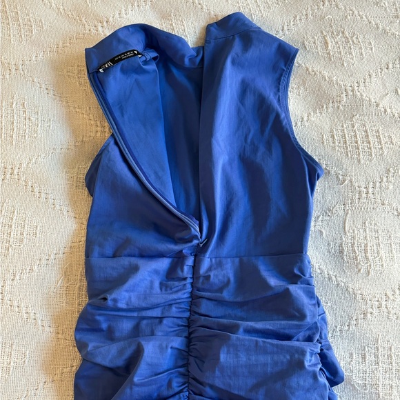 Zara Xs Ruched Mini Dress - Picture 5 of 7